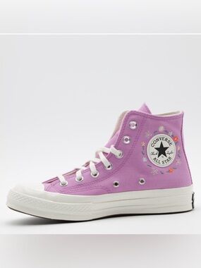 Converse High Top Sneakers - Lilac with White Accents
